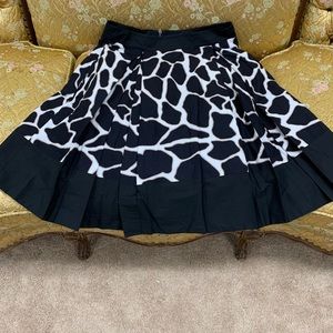 Karen Miller Giraffe Cotton High Waist Skirt - 12